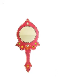 Artistic Fingers Handmade Looking Mirror / Hand Mirror Pack Of 3-thumb2