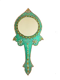 Artistic Fingers Handmade Looking Mirror / Hand Mirror Pack Of 3-thumb3