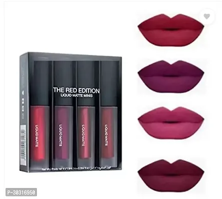 4 In 1 Red Edition Liquid Matte Lipstick 20 Ml-thumb0