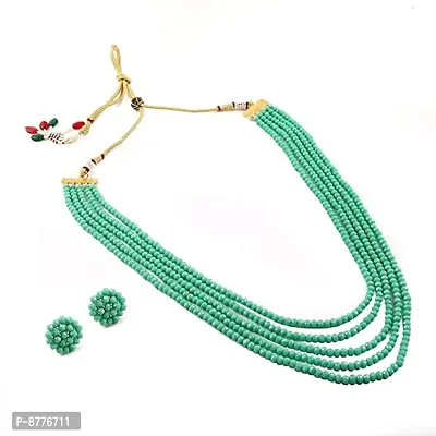 Elegant Stone Necklace with Earring for Women-thumb0