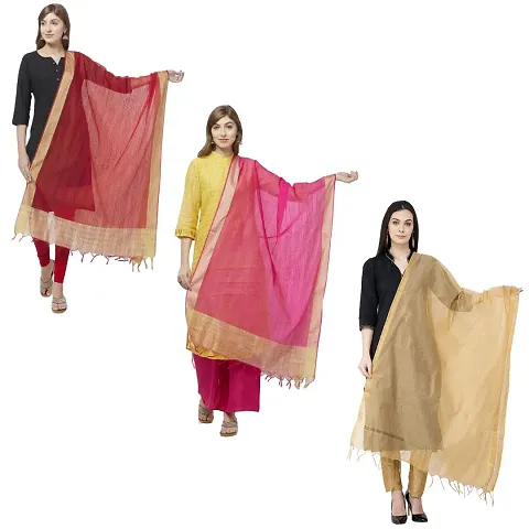 Women Banarsi Dupatta (Pack of 3)