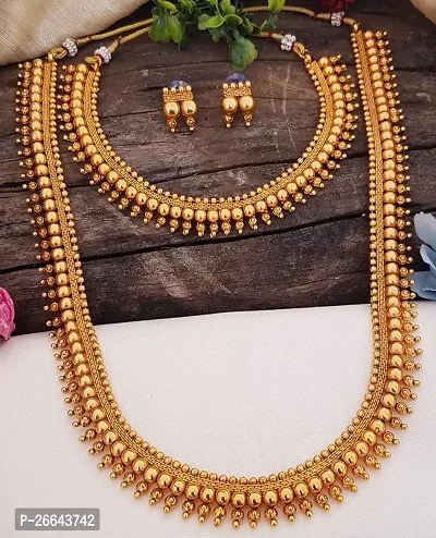 Premium Gold Polish Most Elegant bestseller Necklace Set combo