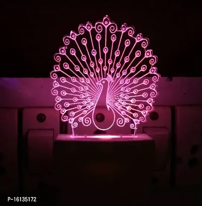 Beautiful 3D Illusion LED Light Night Lights for 7 Colors Led