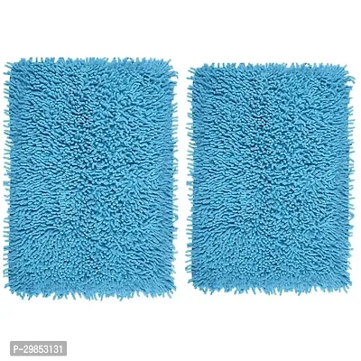 Designer Blue Cotton Door Mat Pack Of 2-thumb0