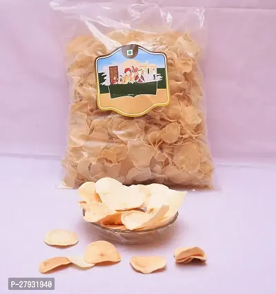 Aloo Chips  Home Made Dry Potato Crispy Soft Cruchy Wafers Namkeen Salted Aloo Chips 400G