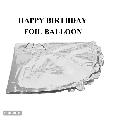 Shoppingdreams Happy Birthday Letter Foil Balloon for Birthday Decoration/Anniversary Party Decoration (Silver)-thumb3