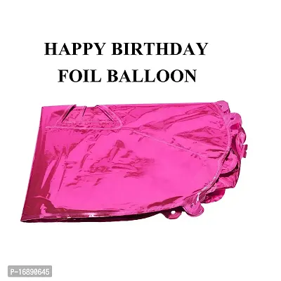 Shoppingdreams Happy Birthday Letter Foil Balloon for Birthday Decoration/Anniversary Party Decoration (Pink)-thumb3