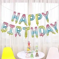 Shoppingdreams Happy Birthday Letter Foil Balloon for Birthday Decoration/Anniversary Party Decoration (Multishaded)-thumb2