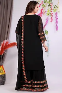 Embroidery Kurti Palazzo with Dupatta-thumb2