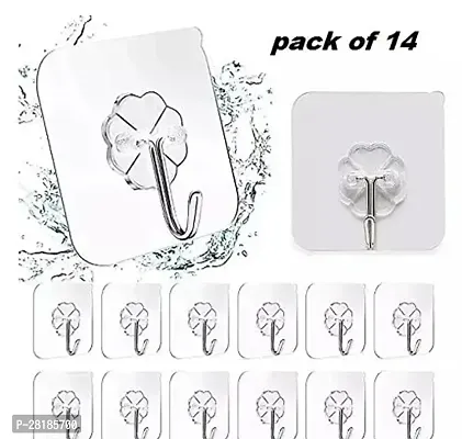 Heavy Duty Self Adhesive Wall Hooks Pack of 14-thumb0