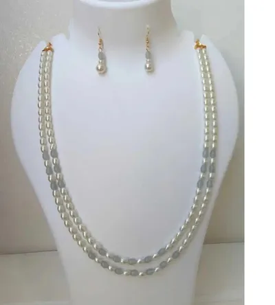 Stylish Alloy Open Pearl Chains For Women