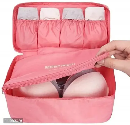 CHANCY Stylish Handy Women Bag for Traveling and Storage Bra Underwear Lingerie Organizer Bag Cosmetic Makeup Toiletry Bag Waterproof  Washable Storage Case Bag (Multicolor)-thumb5