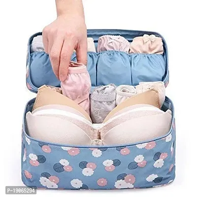 CHANCY Stylish Handy Women Bag For Traveling and Storage, Cosmetic Makeup Toiletry Bag, Waterproof  Washable Storage Case Bag, Bra Underwear Lingerie Organizer Bag (Multicolor)-thumb4