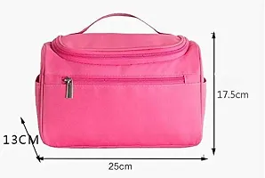 CHANCY Multi-Functional Portable Cosmetic Toiletry Bag for Travel, Makeup Organiser for Accessories, Waterproof Household Grooming Kit Storage with Hanging Hook for Men  Women (Multi-Colour)-thumb1