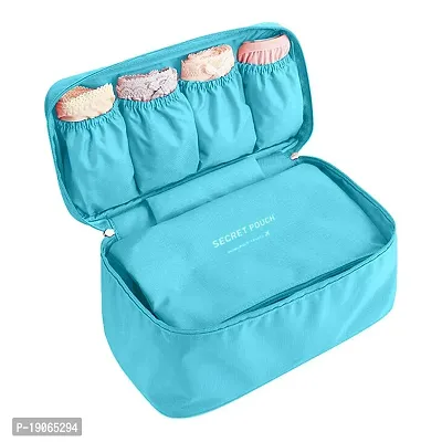 CHANCY Stylish Handy Women Bag For Traveling and Storage, Cosmetic Makeup Toiletry Bag, Waterproof  Washable Storage Case Bag, Bra Underwear Lingerie Organizer Bag (Multicolor)-thumb2