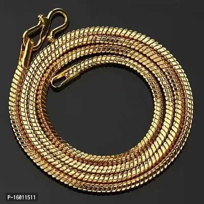 Thick and Heavy 28 Inches 19 Grams Gold Plated LONG Brass Metal Chain-thumb4