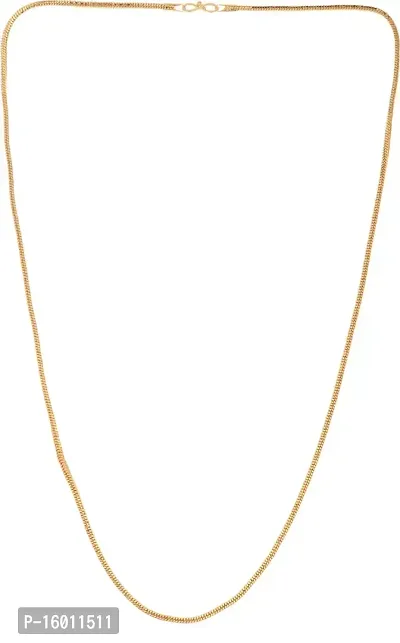 Thick and Heavy 28 Inches 19 Grams Gold Plated LONG Brass Metal Chain-thumb3