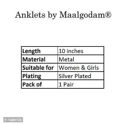 Maalgodam Fancy Designer Anklets Pajeb Painjan Payal Leg Chain for Girls and Women-thumb3
