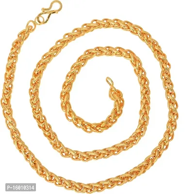 Maalgodam 21 Inches,34 Grams Gold Chain For Mens Boys Trendy Fancy Stylish Heavy Chain-thumb0