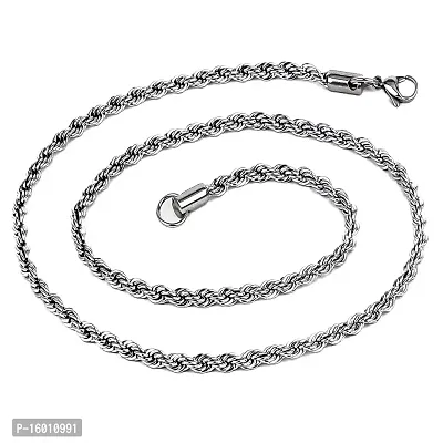 19 inches 12 Grams Silver Plated Chain Necklace Mala For Men For Girls For Women-thumb0