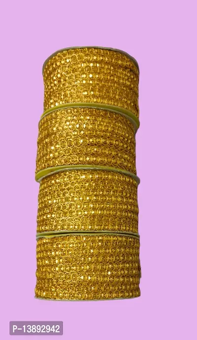 SS MART Golden Lace with Beautiful desingn | Gota Patti Border Lace for Dress Designing | Art  Craft Lace | Choli | chunni | Sarees Lehenga | Suits10*4=40 Meter