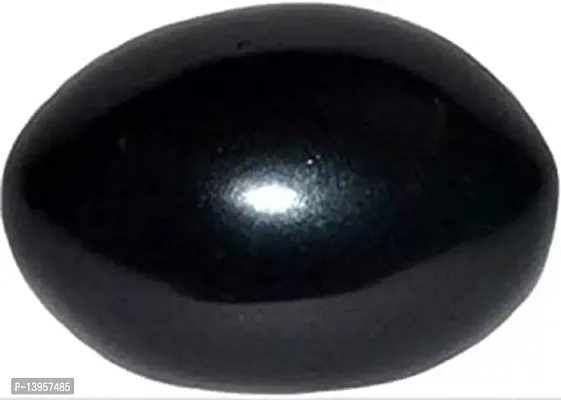 Natural Black Stone Shaligram for Pooja Shaligram Crystal Yantranbsp;nbsp;(Pack of 1)-thumb2