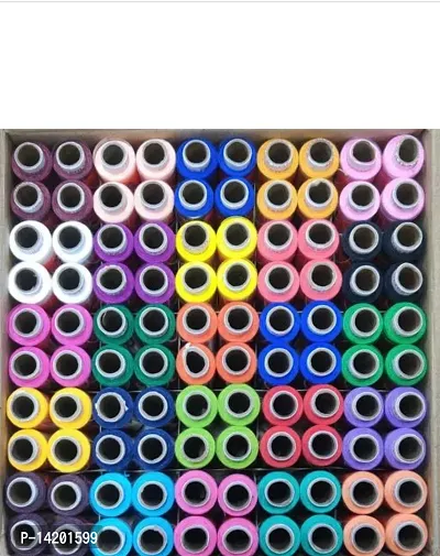 Multicoloured Sewing Thread With 10 Pcs Bobbin-thumb2
