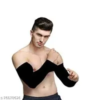 Arm Sleeves, for Men and Women (Black, Free Size)-thumb1