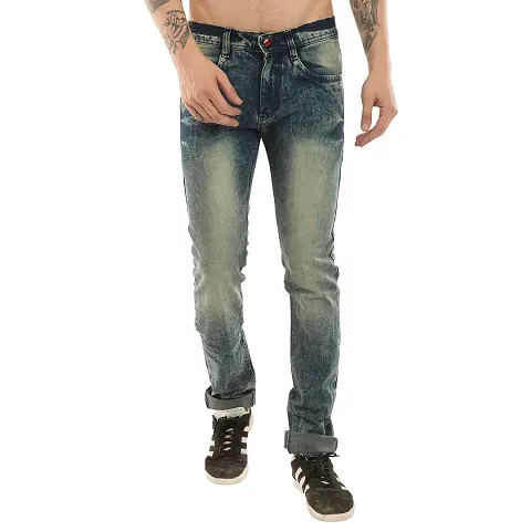 Men's Faded Slim Fit Jeans