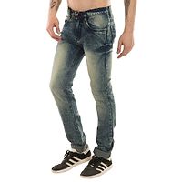 Men's Grey Denim Faded Slim Fit Jeans-thumb1