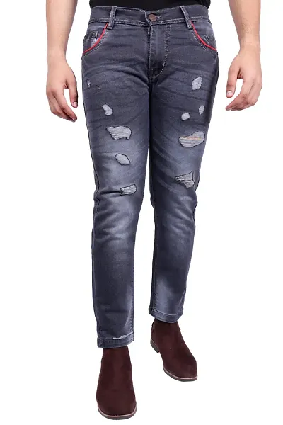 Stylish Distressed Denim Jeans