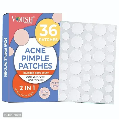 Acne Pimple Patch for Women Men Face Overnight Pimple Healing  36 Waterproof Patches  For Active Surface Acne  Absorbs Pimple Overnight, Reduces Excess Oil | For All Skin Types