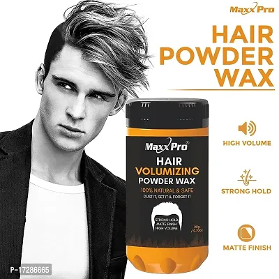 Hair Volumizing Powder Wax For Men with Strong Hold | Matte Finish for 24 Hours Strong Hair Volumizer Powder  (20 g)-thumb2