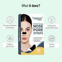 VOIISH Charcoal Blackhead Remover Nose Strips Deep Cleansing Pore Strips(10 Strip)-thumb2