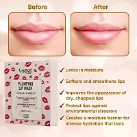 VOIISH Lip Mask For Dry Lips, Hydrating Anti Drying Lightening Skin Care 10Pcs  (Red)-thumb4