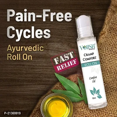 VOIISH Cramp Relief Oil Roll On for Women  Girls 100% Instant Relief from Period Pain Balm  (10 ml)-thumb4