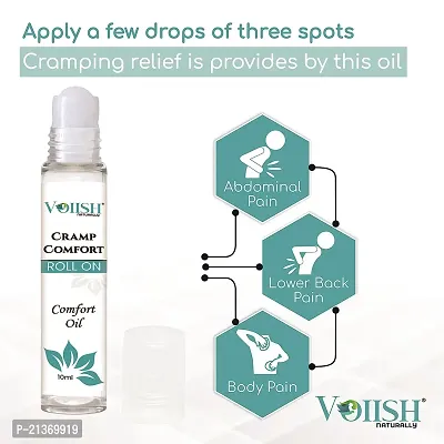VOIISH Cramp Relief Oil Roll On for Women  Girls 100% Instant Relief from Period Pain Balm  (10 ml)-thumb2