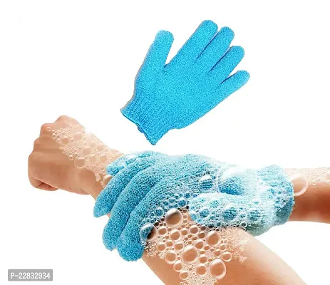 2 Pair Exfoliating Gloves - Shower and Bath Exfoliator Spa Body Scrubber-thumb4