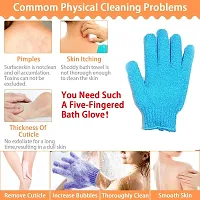 2 Pair Exfoliating Gloves - Shower and Bath Exfoliator Spa Body Scrubber-thumb4