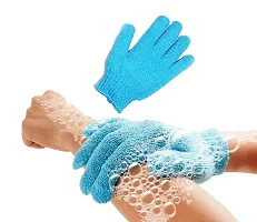 VOIISH 2 Pair Body Gloves Bath Scrub Wash Skin Sponge Towel Dead Skin Brush Scrub-thumb3