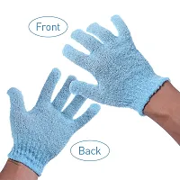 VOIISH 2 Pair Body Gloves Bath Scrub Wash Skin Sponge Towel Dead Skin Brush Scrub-thumb4