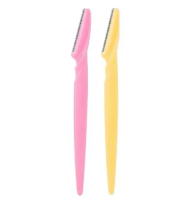 Eyebrow touch up Hair Removing Face Razor for women -Multicolor  (Pack of 2)