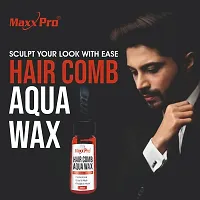 Aqua Hair Wax Gel With Comb Styling High -Performance Hair Strong Hold Glossy Finish-thumb1