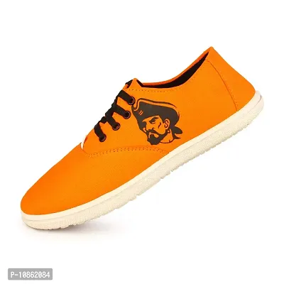KANEGGYE Casuals Shoes for Men Orange-thumb4