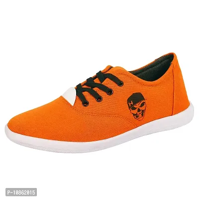 KANEGGYE 658 Orange Casuals Shoes for Men 6uk-thumb3