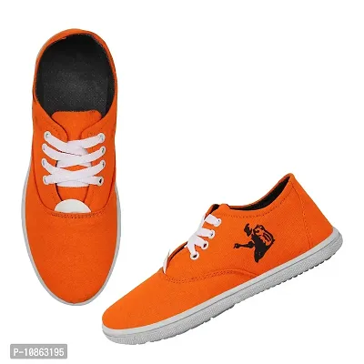 KANEGGYE 786 Orange Casual Shoes for Men 7Uk