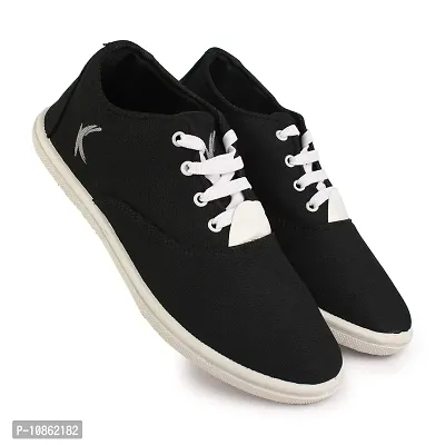 KANEGGYE Men's Casual Shoes (Black) 10uk