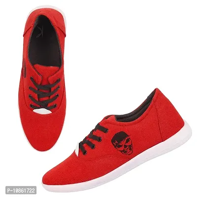 KANEGGYE Red Sneakers for Men's-10UK-thumb0