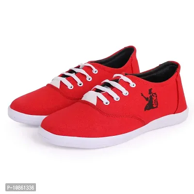 KANEGGYE Men's Red Sneakers - 6 UK
