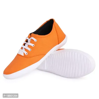 KANEGGYE Sneakers Shoes for Men Orange 8uk-thumb3